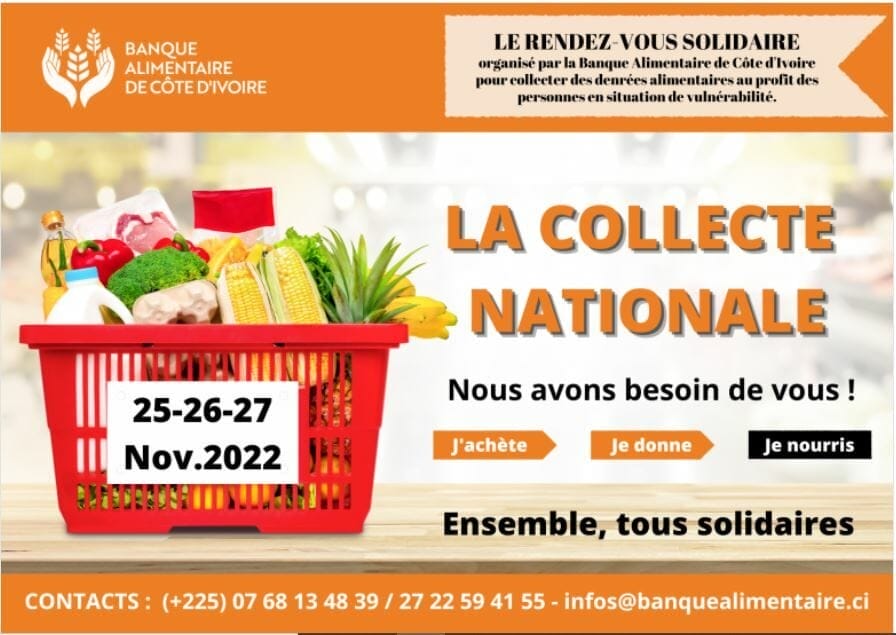 La Collecte Nationale de la Banque Alimentaire de Côte d'Ivoire